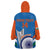 Custom India Cricket Wearable Blanket Hoodie 2nd Champions World Cup Men In Blue