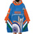 Custom India Cricket Wearable Blanket Hoodie 2nd Champions World Cup Men In Blue