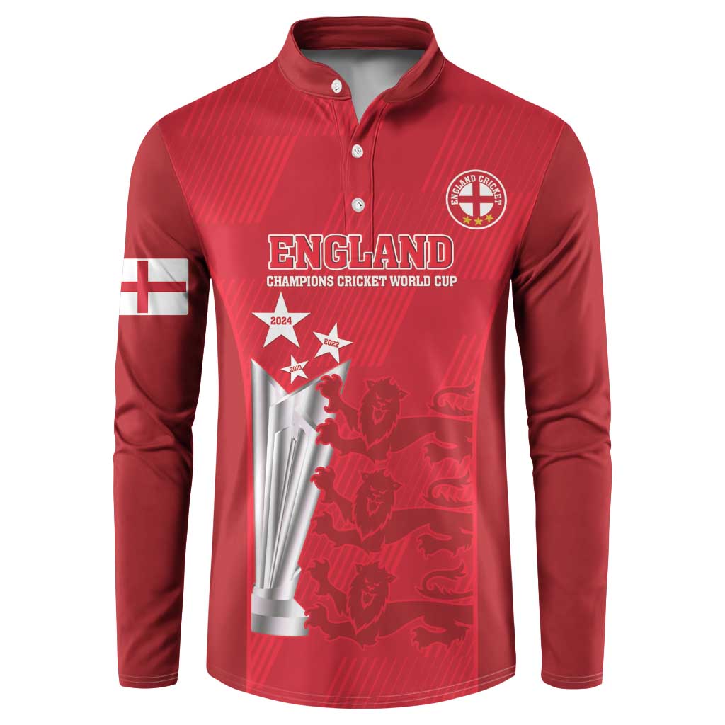 Custom England Cricket Button Sweatshirt 3rd Champions World Cup Proud - Wonder Print Shop