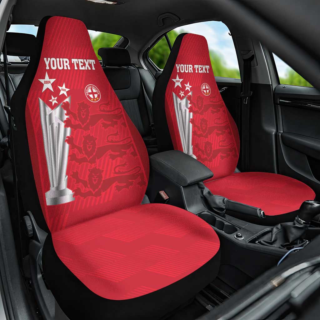 Custom England Cricket Car Seat Cover 3rd Champions World Cup Proud - Wonder Print Shop