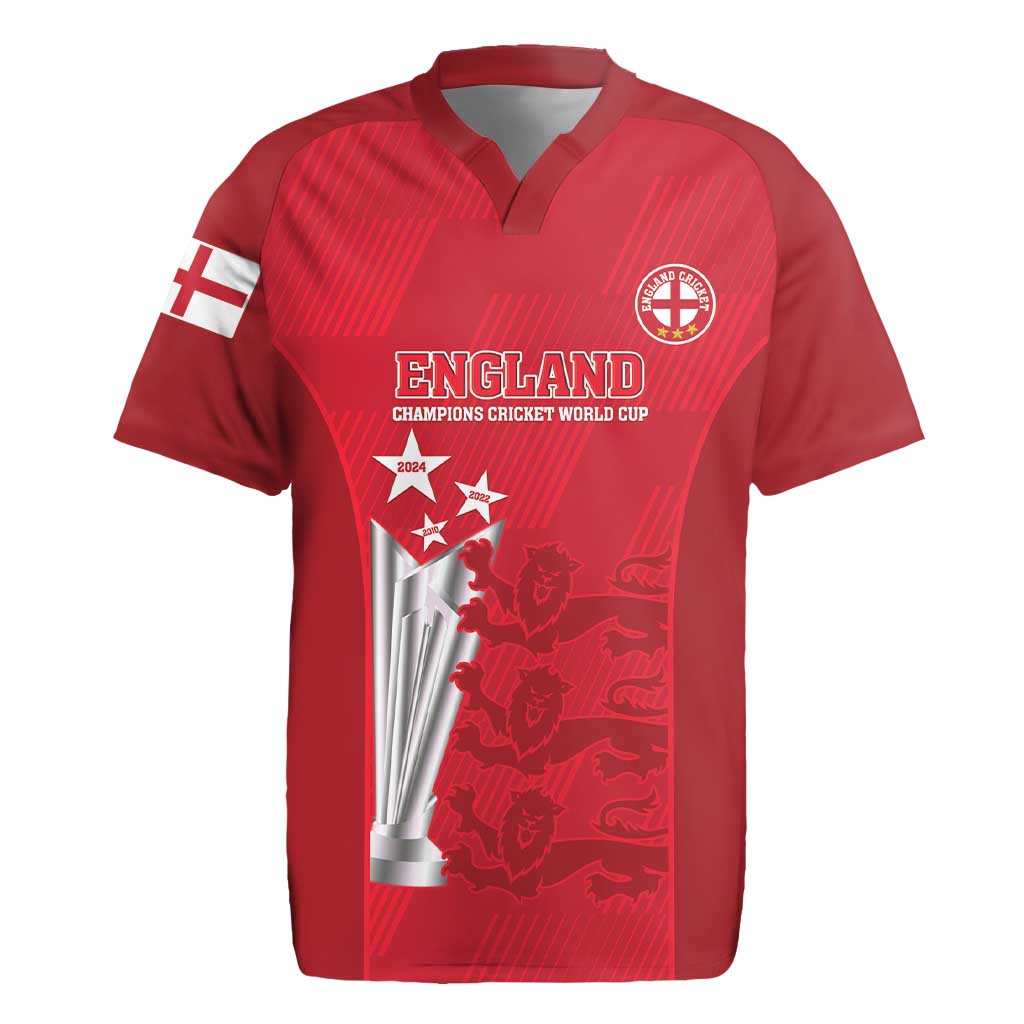 Custom England Cricket Rugby Jersey 3rd Champions World Cup Proud