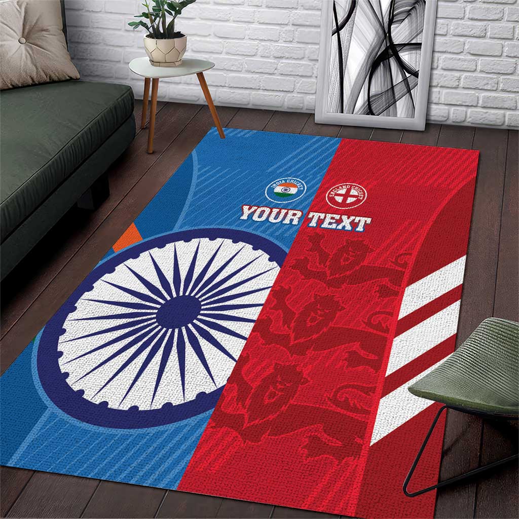 Custom India And England Cricket Area Rug 2024 Together Dynamic Version - Wonder Print Shop