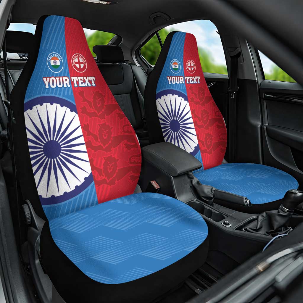 Custom India And England Cricket Car Seat Cover 2024 Together Dynamic Version - Wonder Print Shop