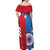 Custom India And England Cricket Off Shoulder Maxi Dress 2024 Together Dynamic Version - Wonder Print Shop