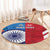 Custom India And England Cricket Round Carpet 2024 Together Dynamic Version