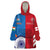 Custom India And England Cricket Wearable Blanket Hoodie 2024 Together Dynamic Version