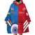 Custom India And England Cricket Wearable Blanket Hoodie 2024 Together Dynamic Version