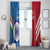 Custom India And England Cricket Window Curtain 2024 Together Dynamic Version