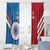 Custom India And England Cricket Window Curtain 2024 Together Dynamic Version