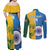 Custom India And South Africa Cricket Couples Matching Off Shoulder Maxi Dress and Long Sleeve Button Shirt 2024 Together Dynamic Version - Wonder Print Shop