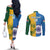 Custom India And South Africa Cricket Couples Matching Off The Shoulder Long Sleeve Dress and Long Sleeve Button Shirt 2024 Together Dynamic Version