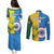 Custom India And South Africa Cricket Couples Matching Puletasi and Long Sleeve Button Shirt 2024 Together Dynamic Version - Wonder Print Shop