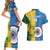 Custom India And South Africa Cricket Couples Matching Short Sleeve Bodycon Dress and Hawaiian Shirt 2024 Together Dynamic Version - Wonder Print Shop