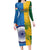 Custom India And South Africa Cricket Family Matching Long Sleeve Bodycon Dress and Hawaiian Shirt 2024 Together Dynamic Version - Wonder Print Shop