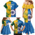 Custom India And South Africa Cricket Family Matching Mermaid Dress and Hawaiian Shirt 2024 Together Dynamic Version - Wonder Print Shop