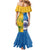 Custom India And South Africa Cricket Family Matching Mermaid Dress and Hawaiian Shirt 2024 Together Dynamic Version - Wonder Print Shop