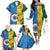 Custom India And South Africa Cricket Family Matching Off The Shoulder Long Sleeve Dress and Hawaiian Shirt 2024 Together Dynamic Version - Wonder Print Shop