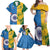 Custom India And South Africa Cricket Family Matching Off Shoulder Maxi Dress and Hawaiian Shirt 2024 Together Dynamic Version - Wonder Print Shop