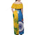 Custom India And South Africa Cricket Family Matching Off Shoulder Maxi Dress and Hawaiian Shirt 2024 Together Dynamic Version - Wonder Print Shop