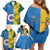 Custom India And South Africa Cricket Family Matching Off Shoulder Short Dress and Hawaiian Shirt 2024 Together Dynamic Version - Wonder Print Shop