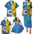 Custom India And South Africa Cricket Family Matching Puletasi and Hawaiian Shirt 2024 Together Dynamic Version - Wonder Print Shop