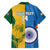 Custom India And South Africa Cricket Family Matching Puletasi and Hawaiian Shirt 2024 Together Dynamic Version - Wonder Print Shop