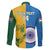 Custom India And South Africa Cricket Family Matching Puletasi and Hawaiian Shirt 2024 Together Dynamic Version - Wonder Print Shop