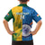 Custom India And South Africa Cricket Family Matching Short Sleeve Bodycon Dress and Hawaiian Shirt 2024 Together Dynamic Version - Wonder Print Shop