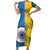 Custom India And South Africa Cricket Family Matching Short Sleeve Bodycon Dress and Hawaiian Shirt 2024 Together Dynamic Version - Wonder Print Shop