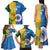 Custom India And South Africa Cricket Family Matching Tank Maxi Dress and Hawaiian Shirt 2024 Together Dynamic Version - Wonder Print Shop