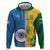 Custom India And South Africa Cricket Hoodie 2024 Together Dynamic Version - Wonder Print Shop