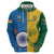 Custom India And South Africa Cricket Hoodie 2024 Together Dynamic Version - Wonder Print Shop