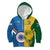 Custom India And South Africa Cricket Kid Hoodie 2024 Together Dynamic Version - Wonder Print Shop