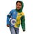 Custom India And South Africa Cricket Kid Hoodie 2024 Together Dynamic Version - Wonder Print Shop