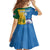 Custom India And South Africa Cricket Kid Short Sleeve Dress 2024 Together Dynamic Version - Wonder Print Shop