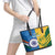 Custom India And South Africa Cricket Leather Tote Bag 2024 Together Dynamic Version - Wonder Print Shop