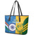 Custom India And South Africa Cricket Leather Tote Bag 2024 Together Dynamic Version - Wonder Print Shop