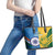 Custom India And South Africa Cricket Leather Tote Bag 2024 Together Dynamic Version - Wonder Print Shop