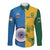 Custom India And South Africa Cricket Long Sleeve Button Shirt 2024 Together Dynamic Version - Wonder Print Shop