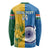 Custom India And South Africa Cricket Long Sleeve Shirt 2024 Together Dynamic Version - Wonder Print Shop