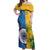 Custom India And South Africa Cricket Off Shoulder Maxi Dress 2024 Together Dynamic Version - Wonder Print Shop