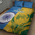 Custom India And South Africa Cricket Quilt Bed Set 2024 Together Dynamic Version - Wonder Print Shop