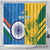 Custom India And South Africa Cricket Shower Curtain 2024 Together Dynamic Version