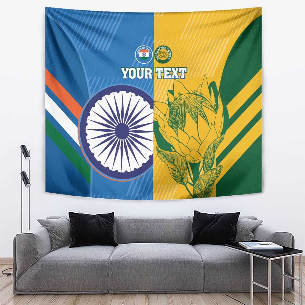 Custom India And South Africa Cricket Tapestry 2024 Together Dynamic Version