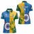 Custom India And South Africa Cricket Women Polo Shirt 2024 Together Dynamic Version