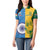 Custom India And South Africa Cricket Women Polo Shirt 2024 Together Dynamic Version