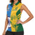 Custom India And South Africa Cricket Women Sleeveless Polo Shirt 2024 Together Dynamic Version