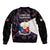 Philippines Football Bomber Jacket 2023 World Cup Go Filipinas Feather Black Version - Wonder Print Shop