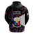 Philippines Football Hoodie 2023 World Cup Go Filipinas Feather Black Version - Wonder Print Shop