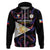 Philippines Football Hoodie 2023 World Cup Go Filipinas Feather Black Version - Wonder Print Shop